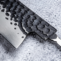 Lames de couteau de bricolage forgées à la main à haute teneur en carbone 9CR18MOV couteau de cuisine en acier inoxydable lame vierge pour la coupe de cuisine lame moderne