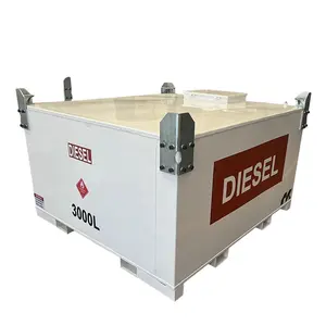 Tanque de armazenamento de óleo diesel de combustível de parede dupla 3000L de alta qualidade