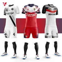 व्यक्तिगत डिजाइन कस्टम बनाने की क्रिया फुटबॉल जर्सी Camisetas डे Futbol लोगो के साथ सांस फुटबॉल जर्सी वर्दी फुटबॉल पहनने