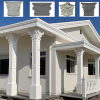 Capitel de Columna Romana de EPS, Espuma de Poliestireno con Superficie de Cemento, Ligero, Duradero, Impermeable, Decoración Exterior para Villas, Cornisa