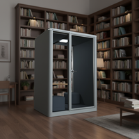 UNIBOOTH Cabine de travail insonorisée moderne et durable, multifonctionnelle, avec cadre en aluminium de précision, module rapide pour bureau