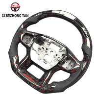 Volant sport en cuir et fibre de carbone forgée à LED, 4 branches, 40 mm de diamètre, pour Trailblazer Ranger Raptor Pickups Direct