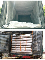 Assurance qualité de qualité en polypropylène de qualité industrielle 20ft 40ft Container Liner Bag avec fermeture éclair