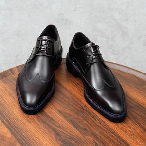 Chaussures habillées et Richelieu en cuir souple antidérapantes pour hommes, grande taille, de qualité supérieure, collection 2026 - Product Image 3