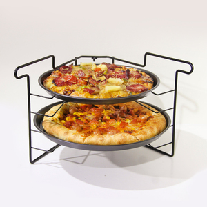 Bandeja elevadora de Metal para Pizza, estante de exhibición con 3 sartenes, 4 estantes - Product Image 2