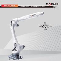 Bras de robot articulé industriel MOKA MB20-2100 à 6 axes avec moteur à engrenages et PLC