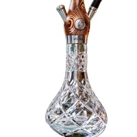Set Hookah Shisha Kayu Emas Berkualitas Tinggi Penjualan Terbaik, Hookah Mewah Dengan Batang Baja Tahan Karat, Hookah Kayu