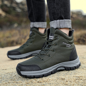 Botas de senderismo impermeables, antideslizantes y resistentes al desgaste, de tela Oxford, para exteriores, para hombre y mujer, talla grande. - Product Image 1
