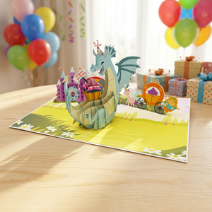 Carte de vœux créative en papier 3D style animal, faite à la main, impression offset pour femmes et hommes - Message Joyeux Anniversaire - Product Image 4
