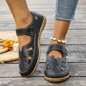 <span class=keywords><strong>Sandalias</strong></span> Casuales Huecas de Tallas Grandes para <span class=keywords><strong>Mujer</strong></span>, Modelo Nuevo de Verano 2026, Más Vendidas, <span class=keywords><strong>Sandalias</strong></span> <span class=keywords><strong>Planas</strong></span> de Color Sólido - Product Image 3