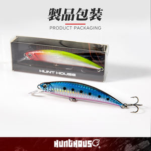 HUNTHOUSE Grandes leurres de pêche au thon Minnow 90mm/16g 80mm/13g, coulants pour la pêche au gros gibier, leurres Minnow - Product Image 6