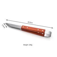 Ustensiles de barbecue coréens REWOOD, pinces en bois extra longues en acier inoxydable, brochettes résistantes à la chaleur, écologiques, durables, pour la maison