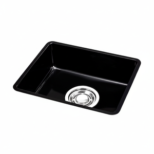 [BAEKJO] ÉVIER EN ÉMAIL 540 NOIR, couleur émail, lavabo artisanal offrant une grande capacité et des performances de réduction du bruit - Product Image 2