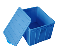 Caisse de rangement en plastique de petite taille 520*360*280mm et caisses en plastique recyclé