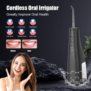 <span class=keywords><strong>Irrigador</strong></span> bucal inalámbrico de 4 modelos de 300ml de gran capacidad para baños, 1800 pulsos, hilo dental de agua, boquillas portátiles para lengua de ortodoncia - Product Image 2