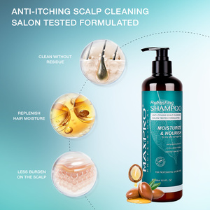 Shampooing Vegan Maxipro Éclaircissant Rafraîchissant Anti-<span class=keywords><strong>Démangeaisons</strong></span> pH Équilibré, Lissant et Relaxant pour le <span class=keywords><strong>Cuir</strong></span> <span class=keywords><strong>Chevelu</strong></span>, Adapté à Tous Types de Cheveux - Product Image 2
