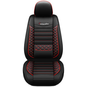 Cuscini <span class=keywords><strong>per</strong></span> Sedili <span class=keywords><strong>Auto</strong></span> in Pelle di Lusso <span class=keywords><strong>per</strong></span> Tutte le Stagioni, Set di 5 Coprisedili con Design Classico, Accessorio in Offerta Speciale - Product Image 5