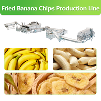 Ligne de production de chips de banane de 100 kg/h, machine à fabriquer des chips, prix de la ligne de production de chips de banane