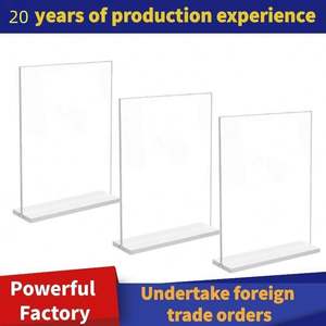 Exhibidor de Tarjetas Acrílico Transparente de Doble Cara en Forma de T, con Rotación Horizontal, para Alimentos, Bebidas, Ropa y Uso Doméstico - Personalizable - Product Image 6