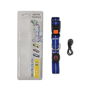 LINLIGIFTS 방수 개 조명 애완 동물 보이는 안전 야간 걷기 충전식 무지개 색 <span class=keywords><strong>LED</strong></span> 깜박이는 개 목걸이 - Product Image 5