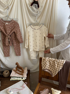 Invierno niños niñas ropa de casa sólida niños suave alto elástico <span class=keywords><strong>pijamas</strong></span> cómodos niña ropa de dormir <span class=keywords><strong>pijamas</strong></span> otoño niña ropa de dormir - Product Image 5