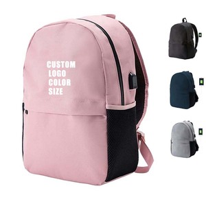 Mochila Personalizada con Logotipo para Mujer de Negocios, Mochila de Viaje para Estudiantes, Mochila Impermeable de Poliéster con USB, Diseño de Mochila Escolar para Portátil - Product Image 1