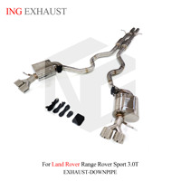 Système d'échappement Catback en acier inoxydable ING pour Land Rover Range Rover Sport 3.0T L320 L322, accessoires de silencieux à soupape électronique