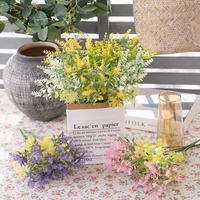 Mw05554 Kunstmatige Lavendel Bos Bloemen Plastic Struik Decoratieve Bloemen & Kransen Bruiloft Calla Bloem Mode Ontwerpen