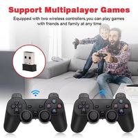 Consola de Juegos Retro 4K GD10 con Dos Controles Inalámbricos, Plug and Play, Dispositivo de Juego para TV, 64GB de Memoria, Material ABS, 10000 Juegos Clásicos