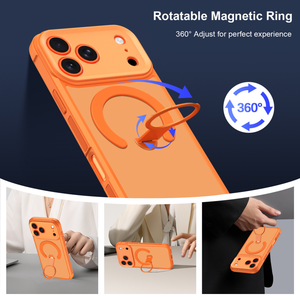 เคสโทรศัพท์แม่เหล็กแบบด้านสำหรับขายส่ง สำหรับ iPhone 17 11 12 13 Pro Max 14 15 16 Plus พร้อม 360 °   ฝาครอบป้องกันขาตั้งแบบหมุนได้ - Product Image 6