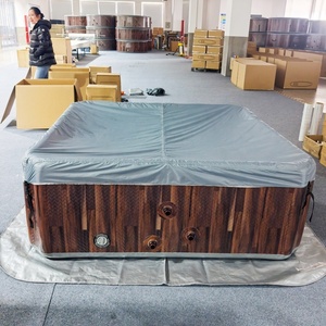 Nouvelle <span class=keywords><strong>Baignoire</strong></span> de Massage Carrée Autonome Intelligente avec <span class=keywords><strong>120</strong></span> Jets, Température Réglable, Fonction Piscine, 60 Gallons+, Spa à Domicile - Product Image 4