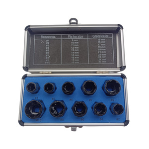 Yili Hardware Socket <b>Extractor</b> <b>Set</b> Metric 9-19 Mm Industrial Grade Carbon Steel Damaged Bolt <b>Screw</b> Remover Tool Kit - Product Image 1