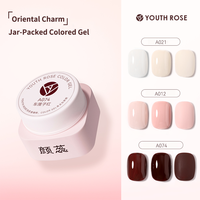 Fournitures pour ongles de la marque Youth Rose Factory, vente en gros de vernis gel UV, couleurs jaune, rose, bleu, gel à faire tremper, échantillon gratuit, kit de manucure