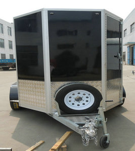 รถพ่วงบรรทุกสินค้าแบบมีประตูบานเลื่อน รุ่น <span class=keywords><strong>BLV</strong></span> ขนาด 12x6x7 นิ้ว รับน้ำหนักได้ 1500 กิโลกรัม สีขาวและดำ ผลิตในประเทศจีน - Product Image 4