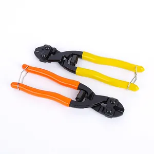 Plastic Handle Professional Flat Nose Pliers Two Color Handle Wire Pliers Diagonal Cutting Combination Pliers