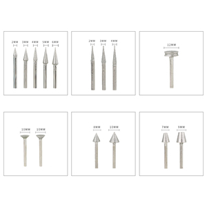 Ensemble de 50 fraises diamantées, fraises diamantées pour <span class=keywords><strong>outil</strong></span> rotatif <span class=keywords><strong>Dremel</strong></span> - Product Image 6