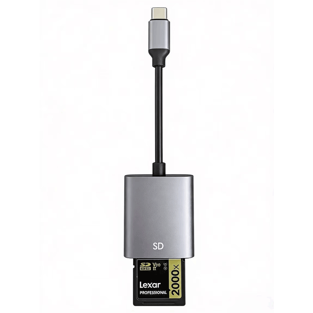 2 1 OTG Adapter Type C Aluminium Alloy  SD Card Reader for IPhone15 16 Android Devices Universal Flash Drive Type-C Interface