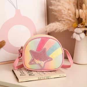 新しいスタイル星流れる砂子供用バッグかわいい女の子のクロスボディバッグショルダーバッグ財布 - Product Image 4
