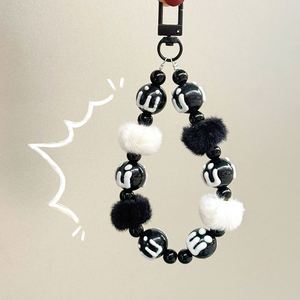 Creative New Acrylic <b>Plastic</b> <b>Beaded</b> Phone Chain Hand-Painted Pendant Bag Keychain Decoration Wholesale - Product Image 6