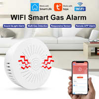 Système de sécurité domestique Détecteur intelligent de fuite de gaz combustible 85dB Sound Light WIFI Smart Tuya Détecteur de gaz GPL naturel Détecteurs d'alarme
