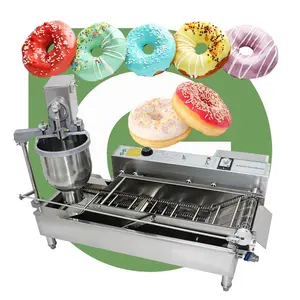 Mini máquina de fabricación de rosquillas, dispositivo automático de vídeo plateado, Industrial, comercial, T101, T100, 110