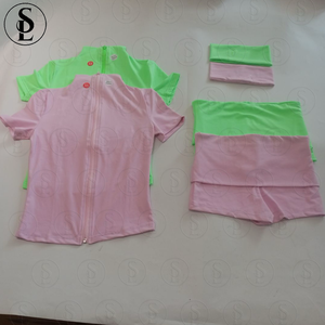 Nouveaux ensembles de basiques de fitness Body Basics : Combinaisons en nylon avec fermeture éclair personnalisée, colorées, pour femme, style Lougewear - Product Image 5