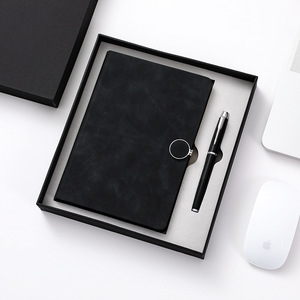 Boîte de luxe de nouvelles idées <span class=keywords><strong>d</strong></span>'entreprise en cuir PU A5 cahier à couverture rigide et stylo gel coffret cadeau pour partenaire <span class=keywords><strong>d</strong></span>'entreprise et hommes - Product Image 6