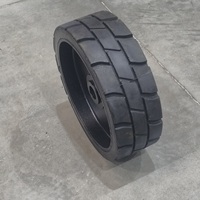 Pneu plein Huanghe 15x5 381x127mm pour nacelle élévatrice, roulement à rouleaux, jante en acier, garantie 1,5 an, nouvel équipement de construction, 19kg