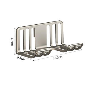 קיר רכוב אלומיניום חדר אמבטיה מייבש שיער מייבש שיער בעל הלבשה מחזיק מחזיק שיער מתל מייבש שיער - Product Image 6
