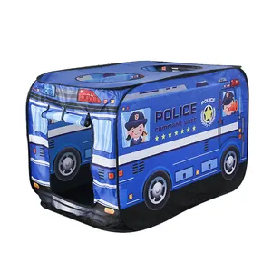 Grosir rumah mainan anak-anak mobil terowongan untuk anak-anak laki-laki tenda istana putri playhouse portabel dilipat truk api mobil polisi