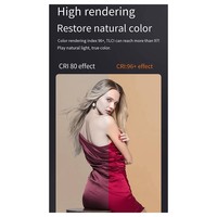 Luz de fotografía Hongdak 80W Mini portátil de gran potencia Luz de relleno para exteriores Toma de video profesional