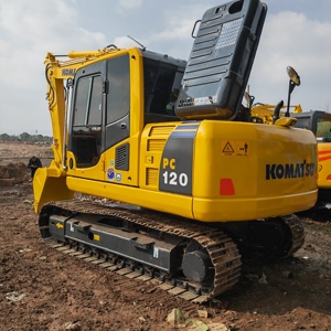 Excavadora de cadenas Komatsu PC120 usada con pocas horas de trabajo, excavadora compacta mediana de 12 toneladas, maquinaria de excavación japonesa duradera - Product Image 2