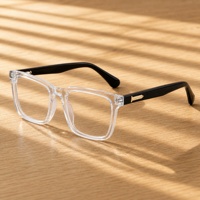 Prêt à expédier – Montures de lunettes optiques pour hommes en acétate, flexibles et artisanales, durables, à monture complète, anti-lumière bleue, pour usage quotidien
