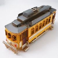 Modèle de bus à plateau vintage 2022, jouets de modèle de tramway antique, jouets de bus en métal moulé sous pression pour enfants, cadeau de collection pour enfants